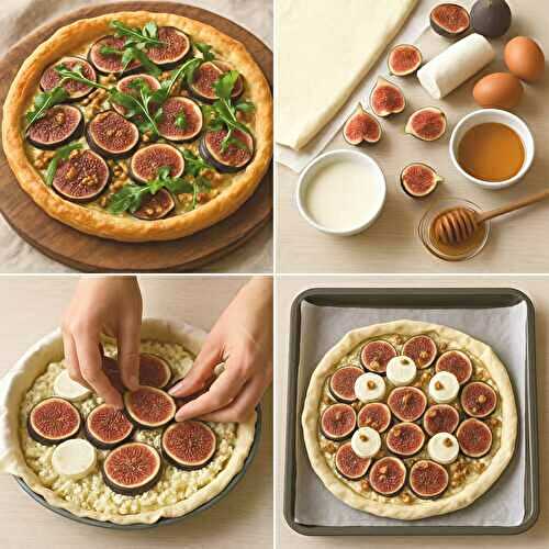 Tarte figues chèvre miel : la star de ton automne en 50 min