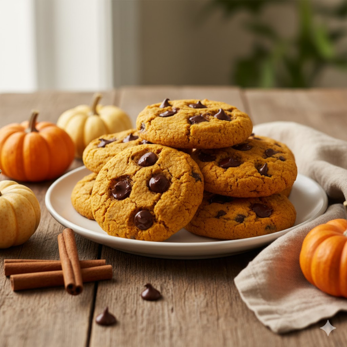 Cookies citrouille-chocolat : healthy, moelleux et végétariens