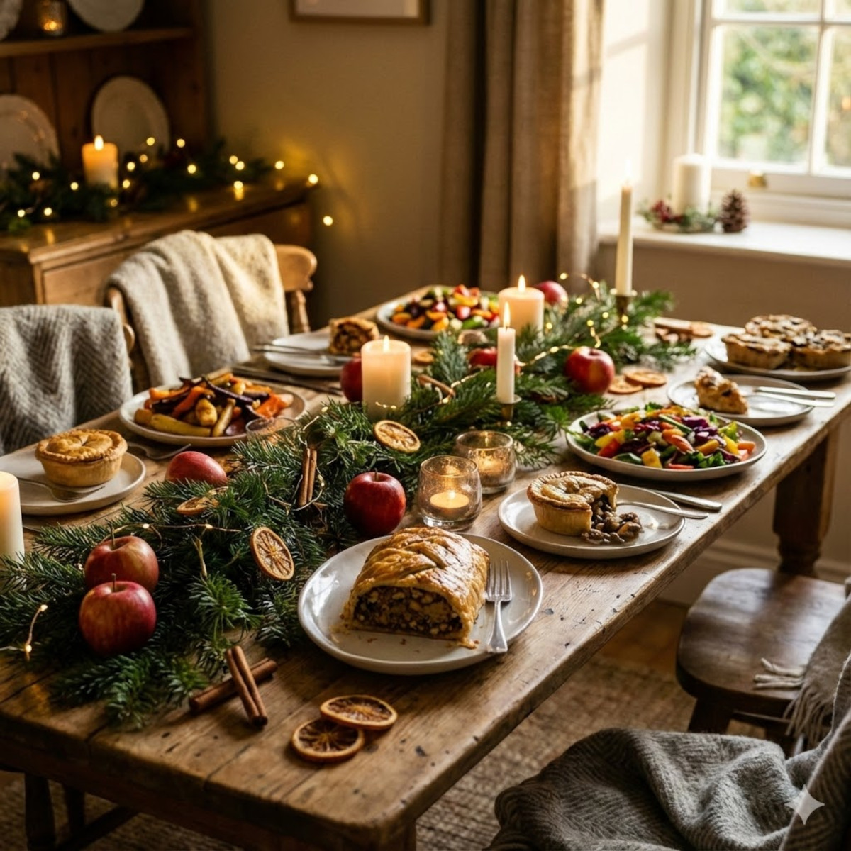 Menu de Noël végétarien : recettes festives faciles & économiques