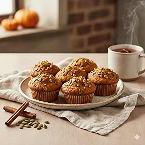 Muffins à la courge moelleux - prêts en 35 min, sans gluten