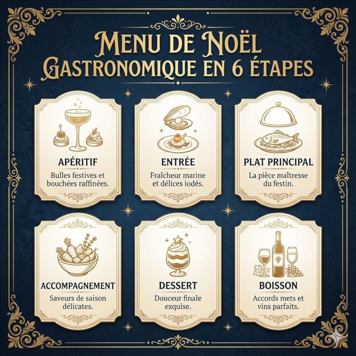Menu de Noël au poisson économique : 6 recettes festives et élégantes