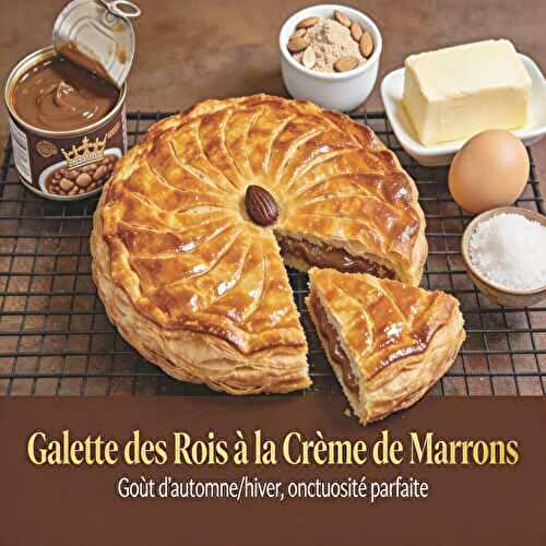 Galette des rois à la crème de marrons goût d'Automne/Hiver