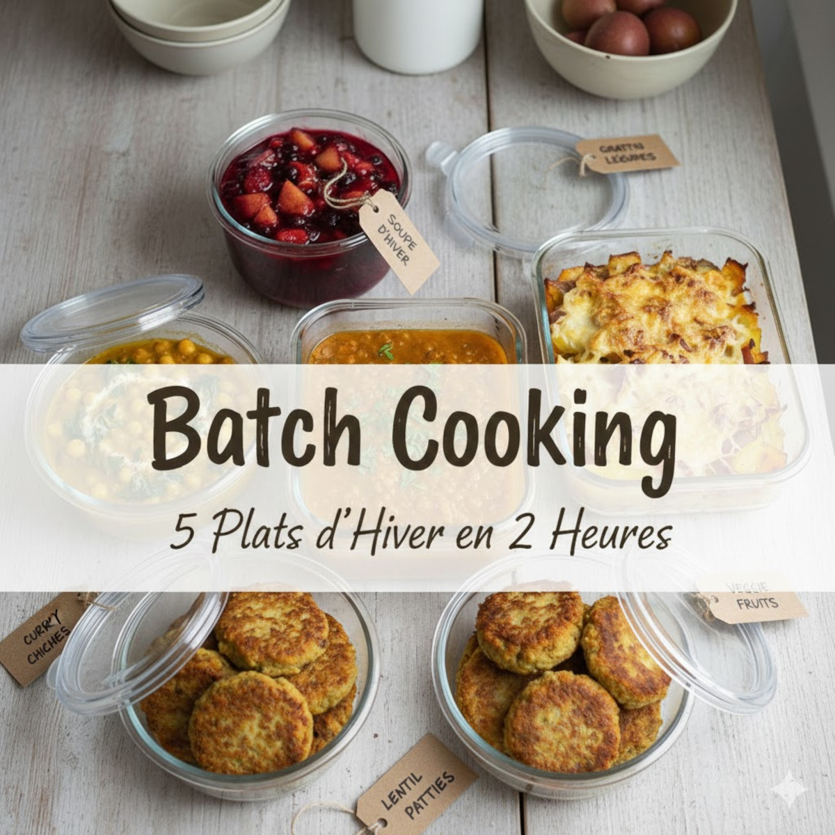 Batch cooking d’hiver : 5 plats maison pour ta semaine