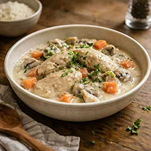 Blanquette de poulet entier : 3 secrets pour une sauce onctueuse