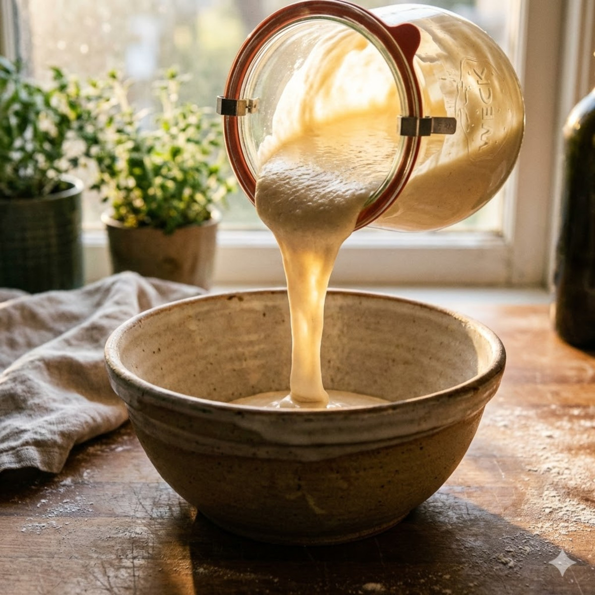 Que faire du levain écarté ("Discard") ? Les crêpes mille trous !