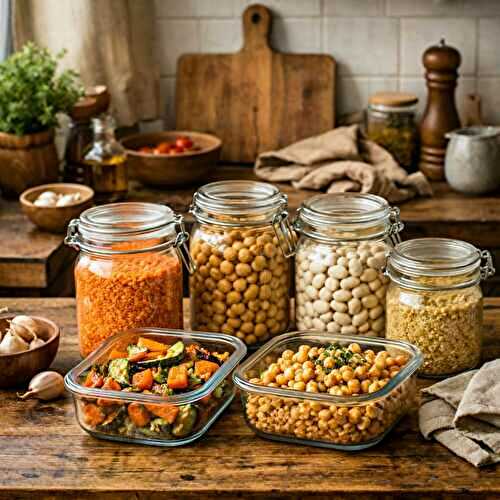 Batch cooking d’hiver veggie : lentilles, pois chiches & bonheur