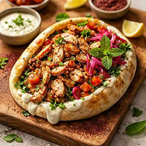 Shawarma poulet express : marinade fondante, prêt en 15 min