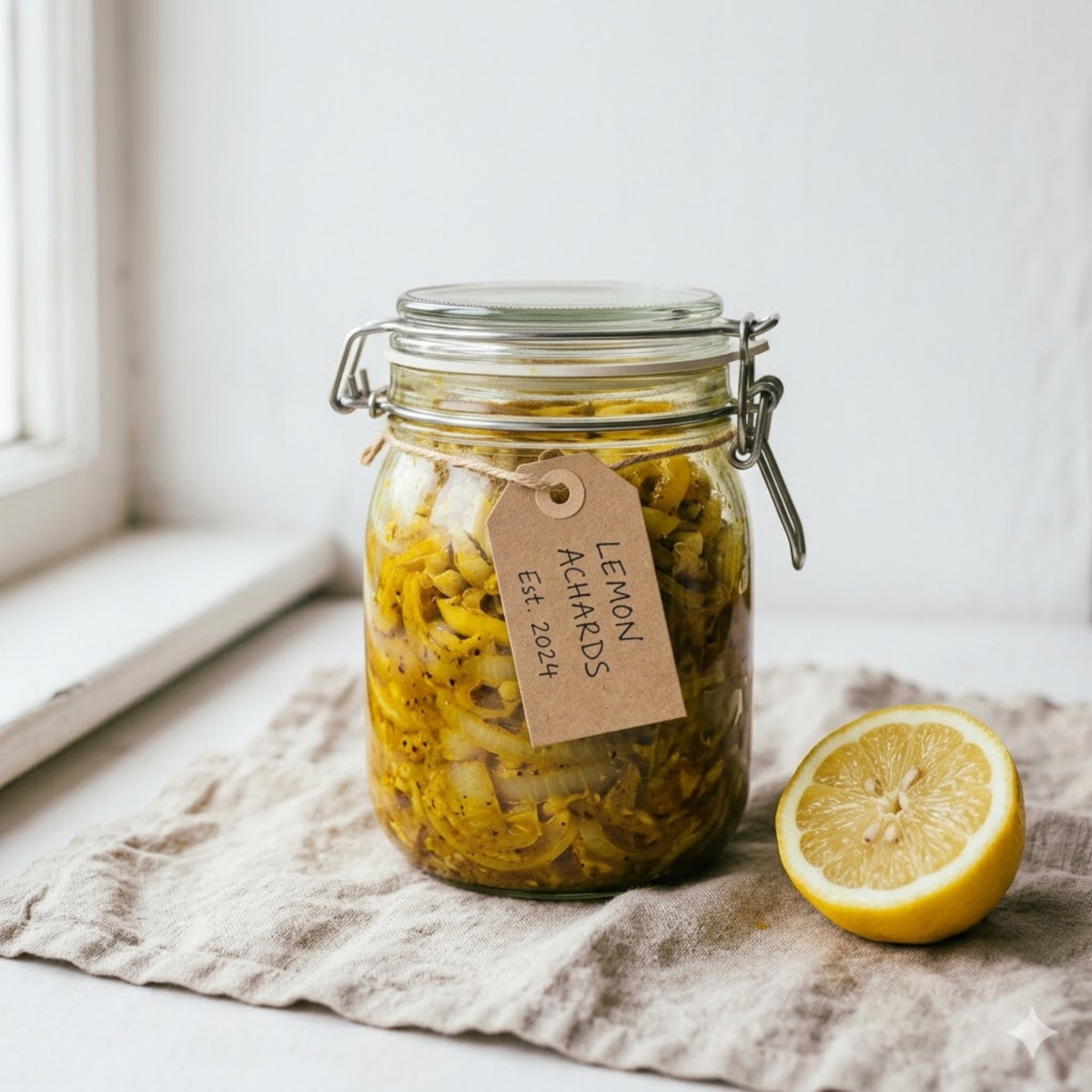 Achard citron au vinaigre - la vraie recette réunionnaise