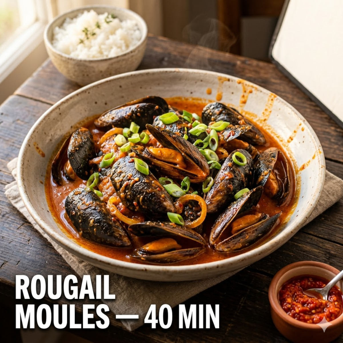 Rougail moules express : peut-on le réussir en 40 minutes ?