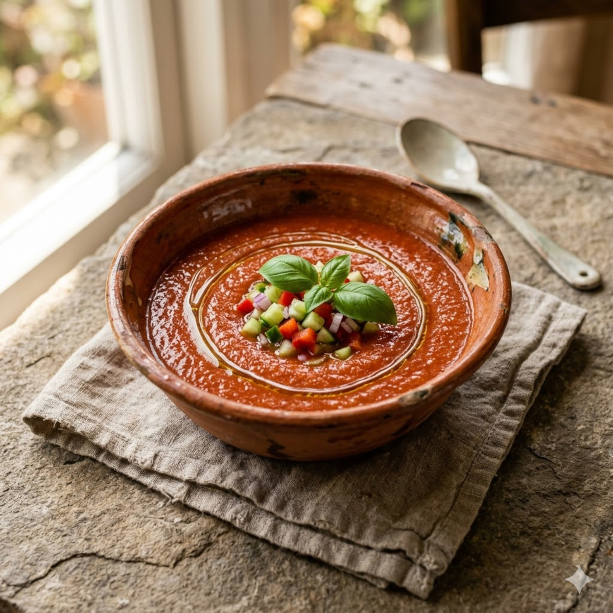 Gaspacho andalou maison : recette traditionnelle espagnole en 10 min