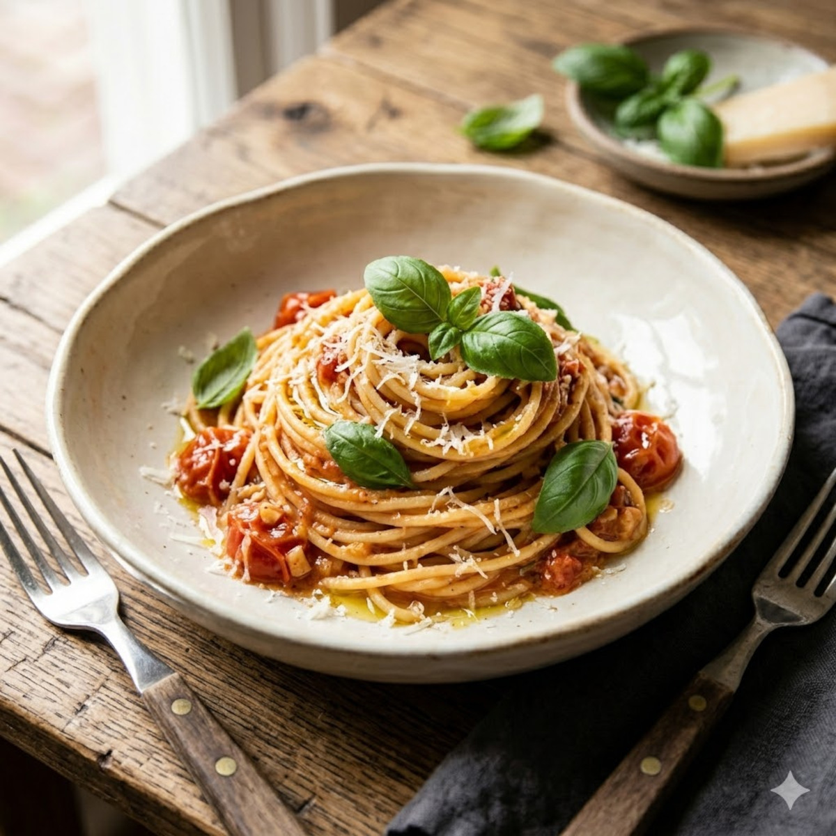 One Pot Pasta tomate-basilic - prêt en 25 min : 1 seule casserole
