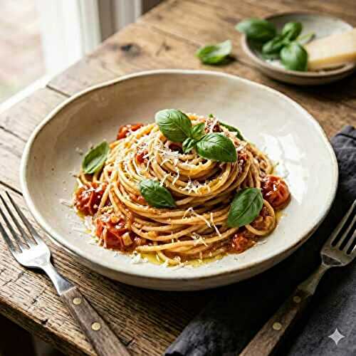 One Pot Pasta tomate-basilic - prêt en 25 min : 1 seule casserole