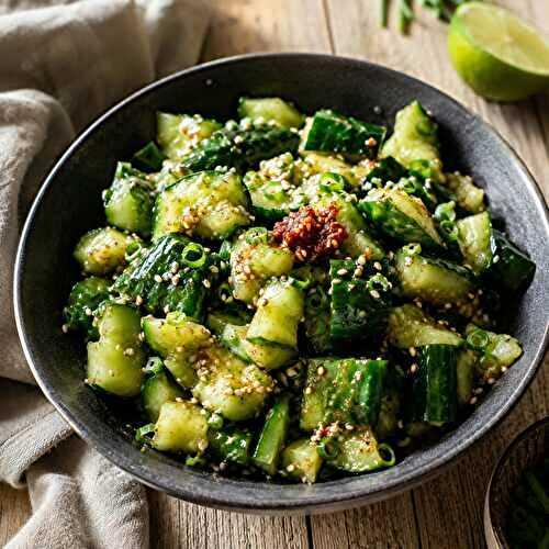 Salade de concombre créole : croquante et prête en 10 min
