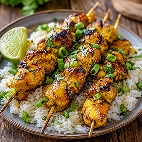 Brochettes marinade peï 974 : recette créole au poulet