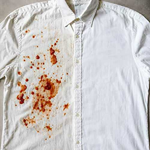 Enlever une tache de tomate sur une chemise (même blanche)