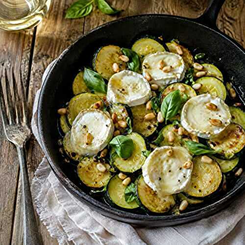 Poêlée de courgettes au chèvre, le dîner d'été prêt en 20 min