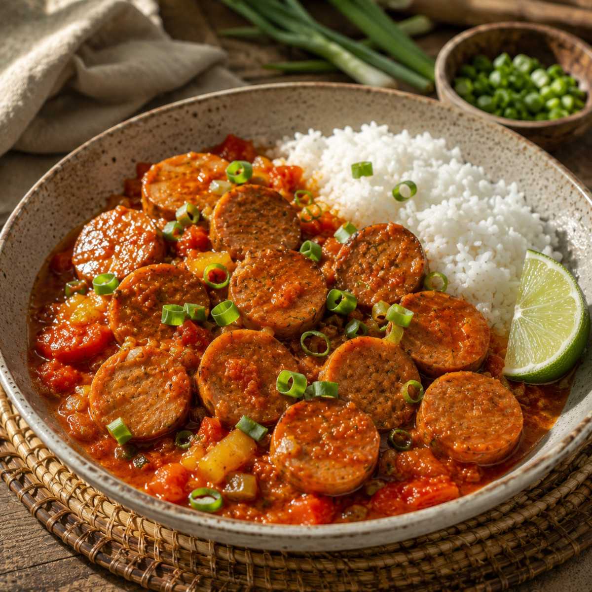 Rougail saucisse vegan : la vraie recette créole facile