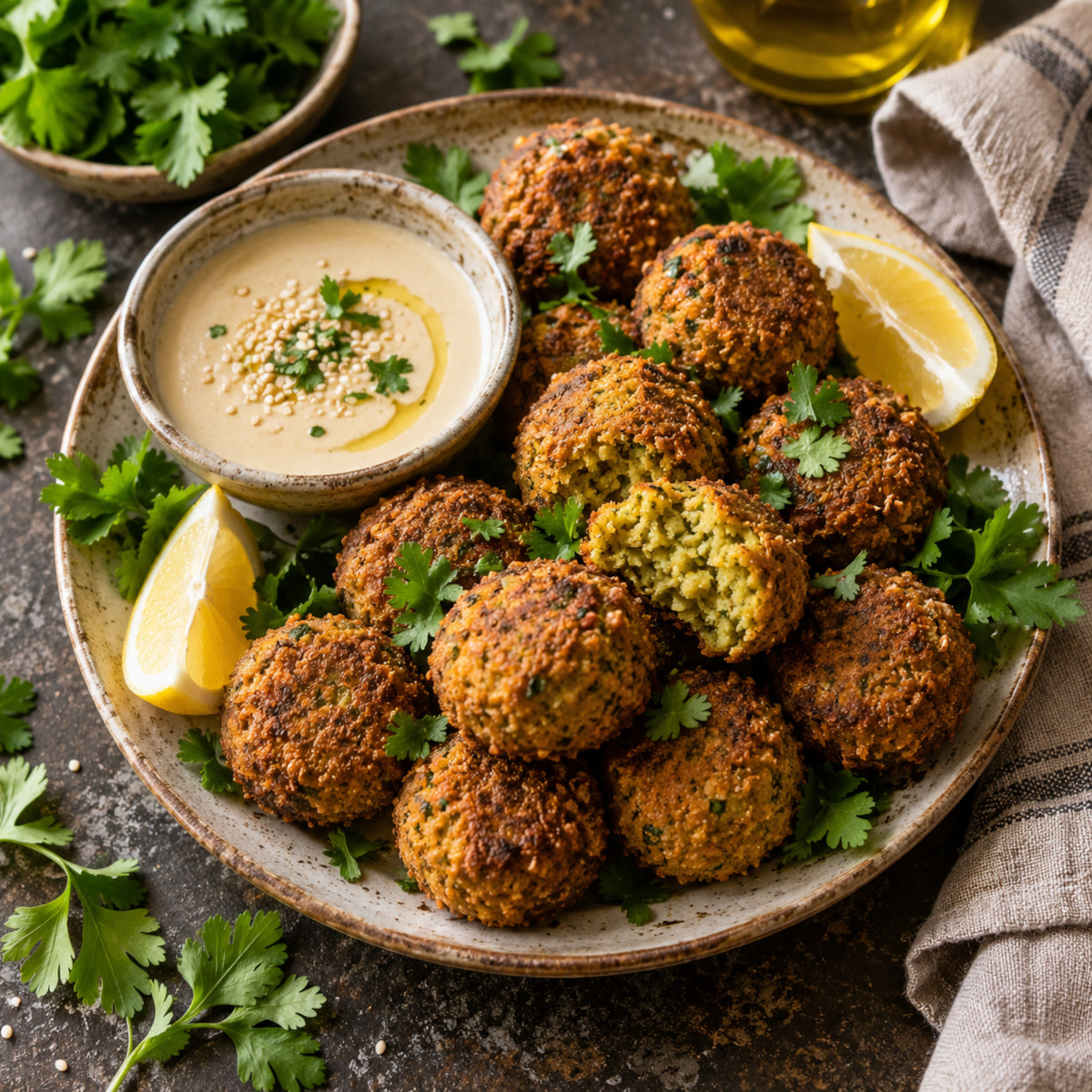 Falafel maison : croustillant dehors, fondant dedans