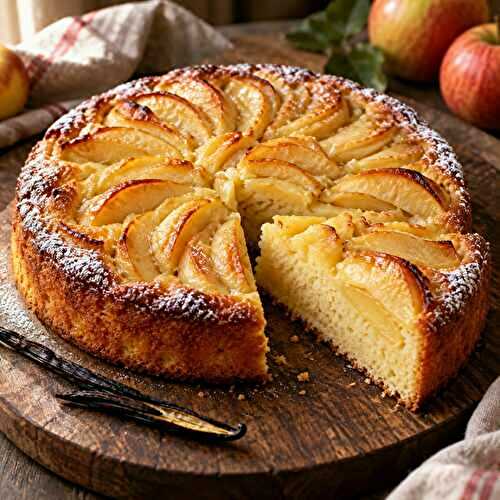 Gâteau aux pommes moelleux à la vanille Bourbon