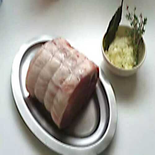 Rôti de porc au four aux légumes de saison, tendre en 45 min