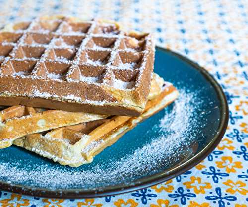 Gaufres Healthy à la Banane et aux Flocons d'Avoine