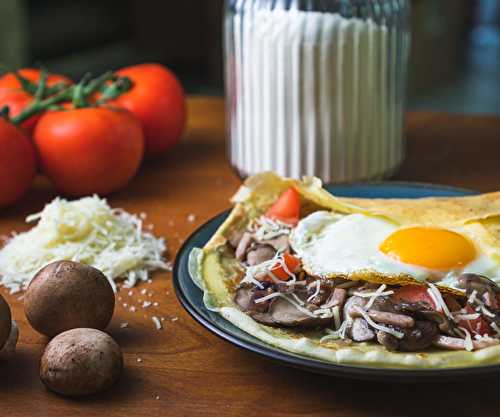 Crêpes Salées Légères au Curry