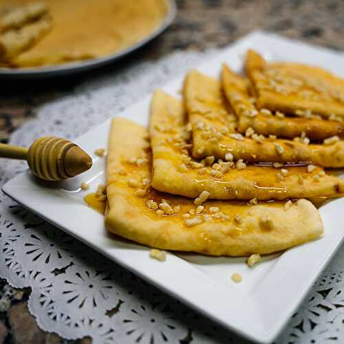 Crêpes à la bière et à l'eau de fleur d'oranger