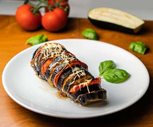 Aubergines Hasselback