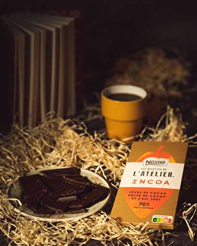 Incoa, tablette de chocolat noir à la pulpe de cacao - Eldorami