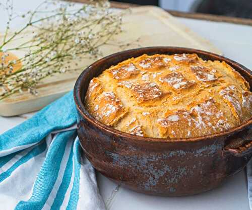 Pain cocotte rustique (pain maison) - Nos recettes de pain