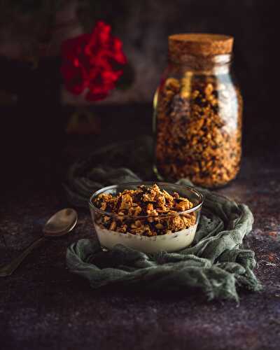 Granola maison aux graines et au sirop d'érable