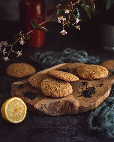 Cookies au citron, pavot et poudre d'amande - Eldorami