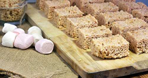 Barres de chamallow et rices krispies