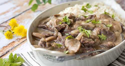 Boeuf façon stroganoff