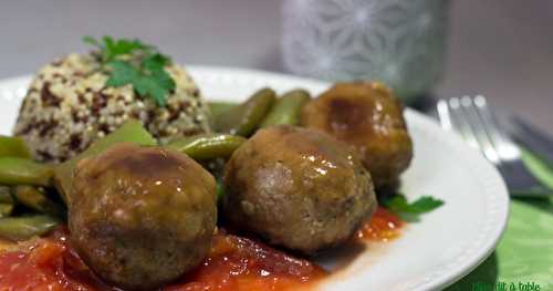 Boulettes de porc au miel