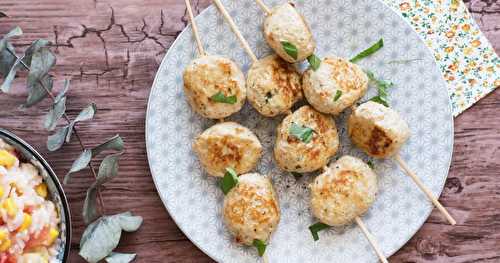 Boulettes poulet au citron et basilic