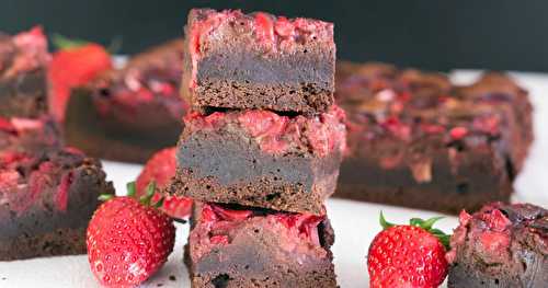 Brownies aux fraises