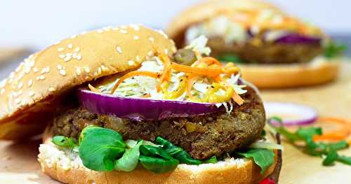 Burger végétarien au steak de lentilles