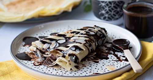 Crêpes et coulis chocolat café