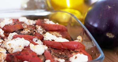 Gratin de legumes et fromage de chèvre