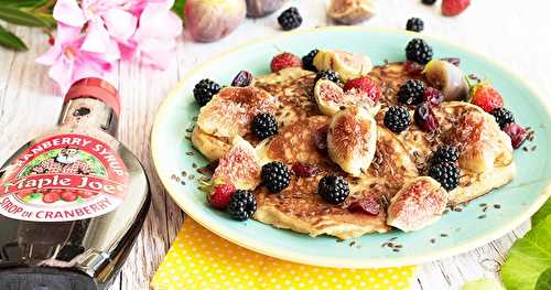 Pancakes figues et cranberries