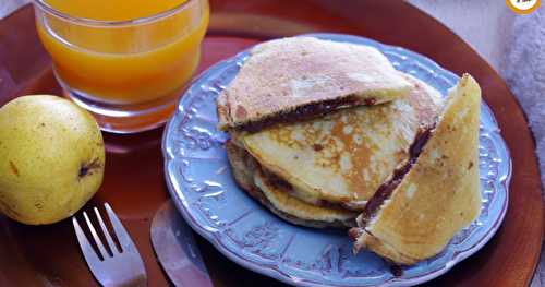 Pancakes fourrés au chocolat