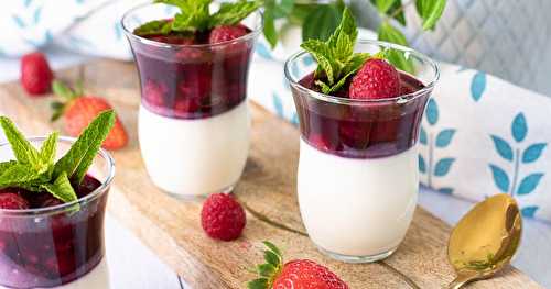 Panna cotta fruits rouges