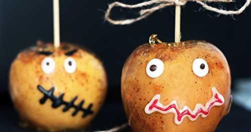 Pomme d'amour d'halloween