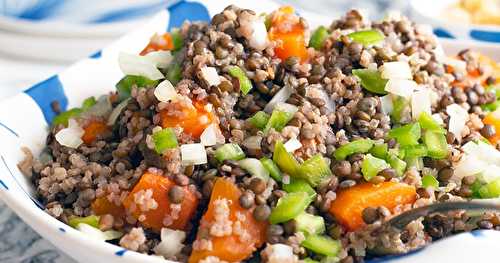 Salade lentilles et courge