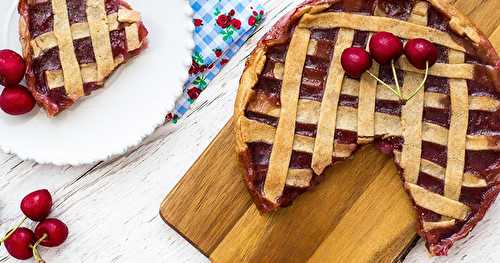 Tarte à la cerise vanillée