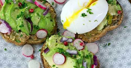 Tartine avocat et saumon