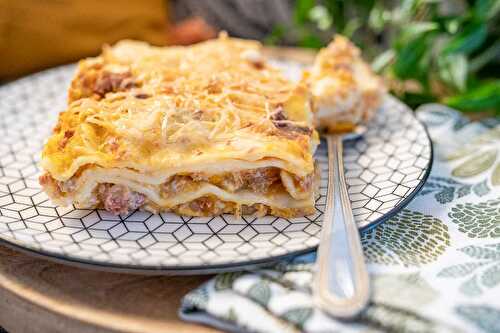 Lasagnes à la courge maison avec laminoir