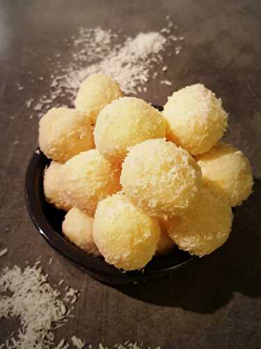 Bouchées noix de coco et citron