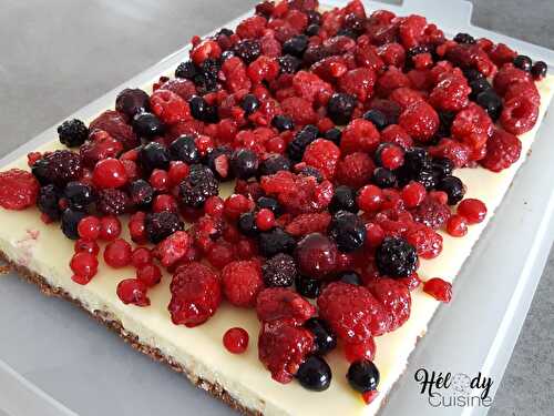 Cheesecake chocolat et fruits rouges